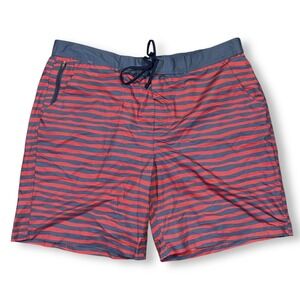 NWT LL Bean XXL Swim‎ Trunks Striped Drawstring Casual Active Athletic Shorts